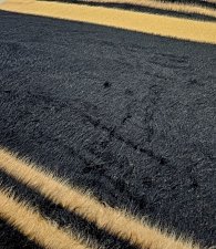Пальтовый мохер черный в полоску (С)