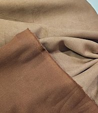 Замша на трикотаже коричневая